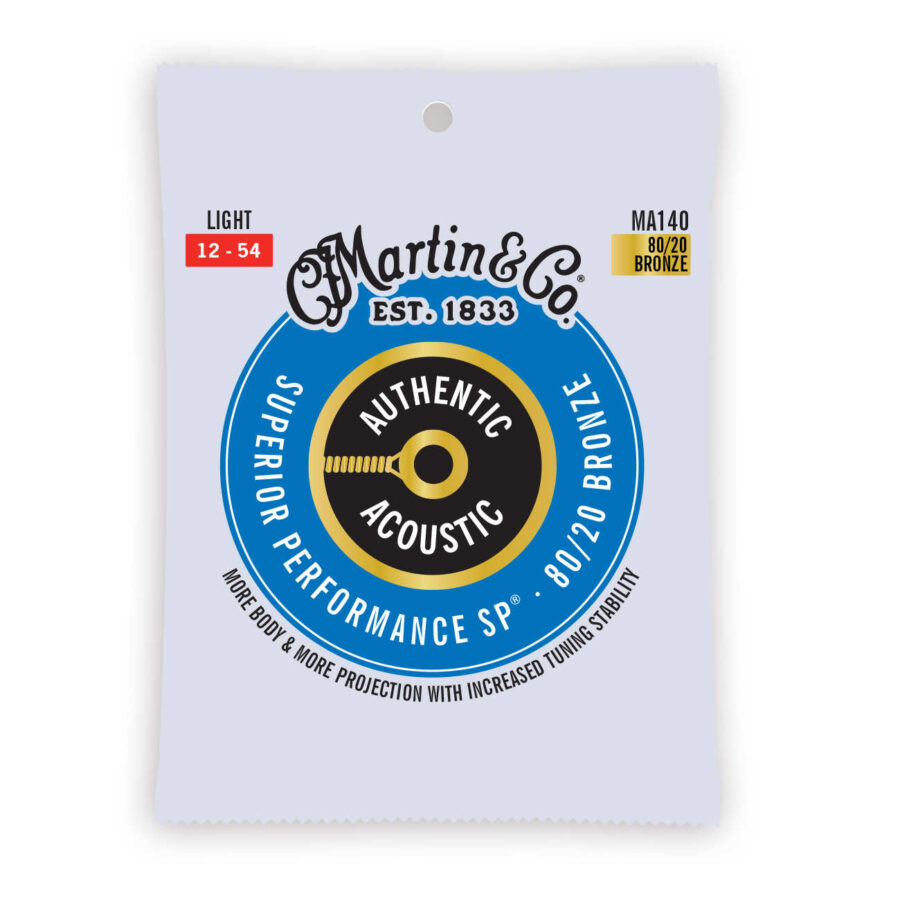 Cuerdas Martin Authentic Acoustic SP 80/20 Bronce 41Y18MA140 para guitarra acústica