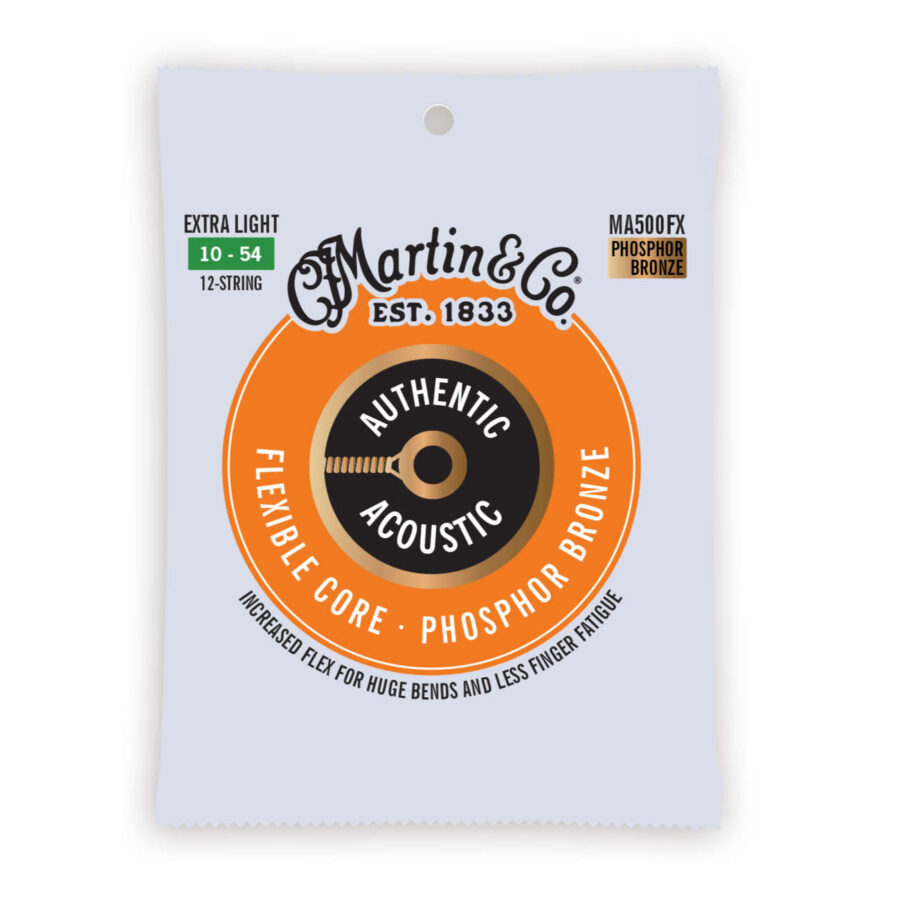 Cuerdas Martin Authentic Acoustic Lifespan 2.0 92/8 Bronce Fósforo 41Y18MA500FX para docerola