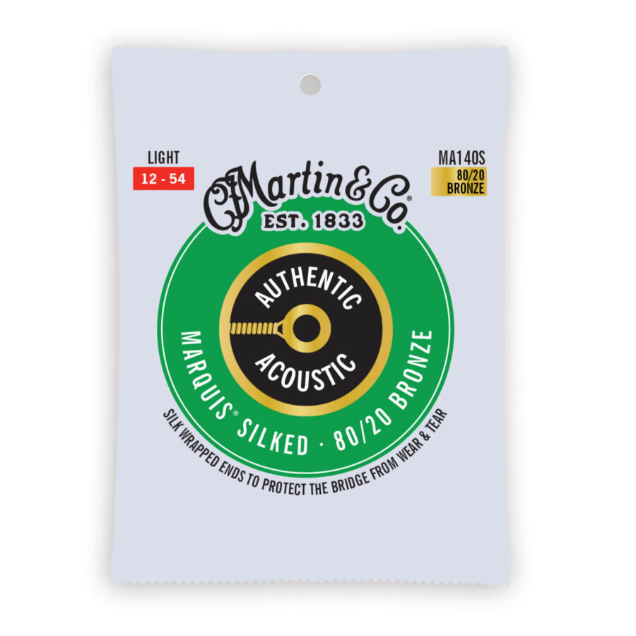 Cuerdas Martin Marquis Silked 80/20 Bronce 41Y18MA140S para guitarra acústica