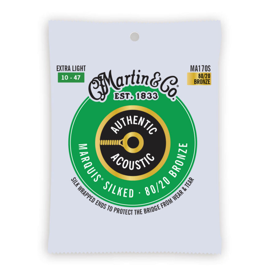 Cuerdas Martin Marquis Silked 80/20 Bronce 41Y18MA170S para guitarra acústica