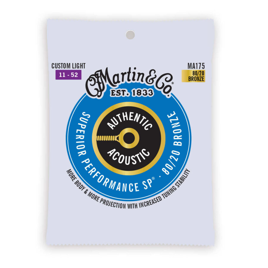 Cuerdas Martin Authentic Acoustic SP 80/20 Bronce 41Y18MA175 para guitarra acústica