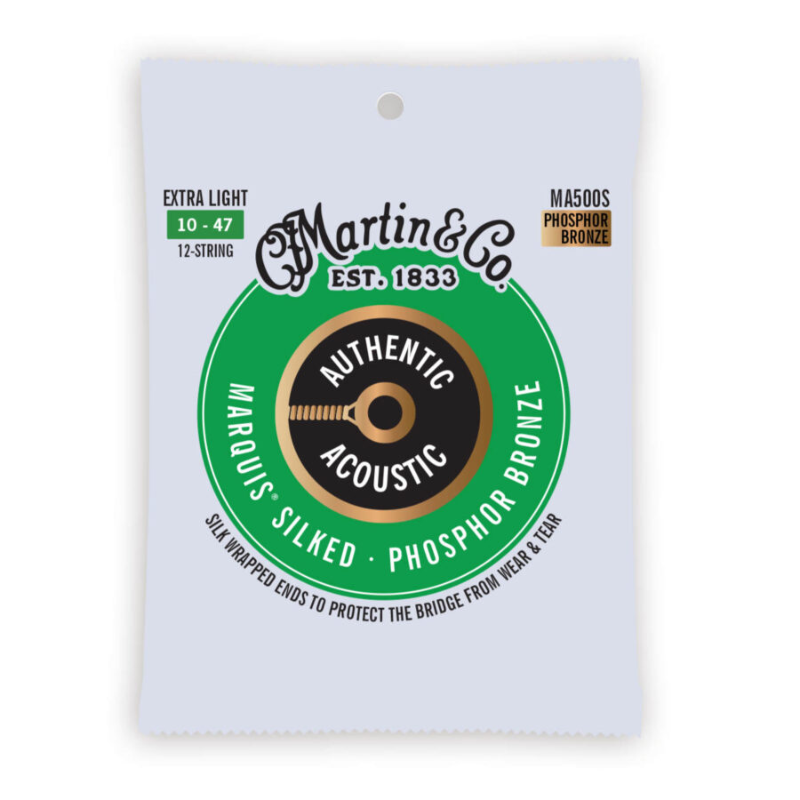 Cuerdas Martin Marquis Silked 92/8 Bronce Fósforo 41Y18MA500S para docerola
