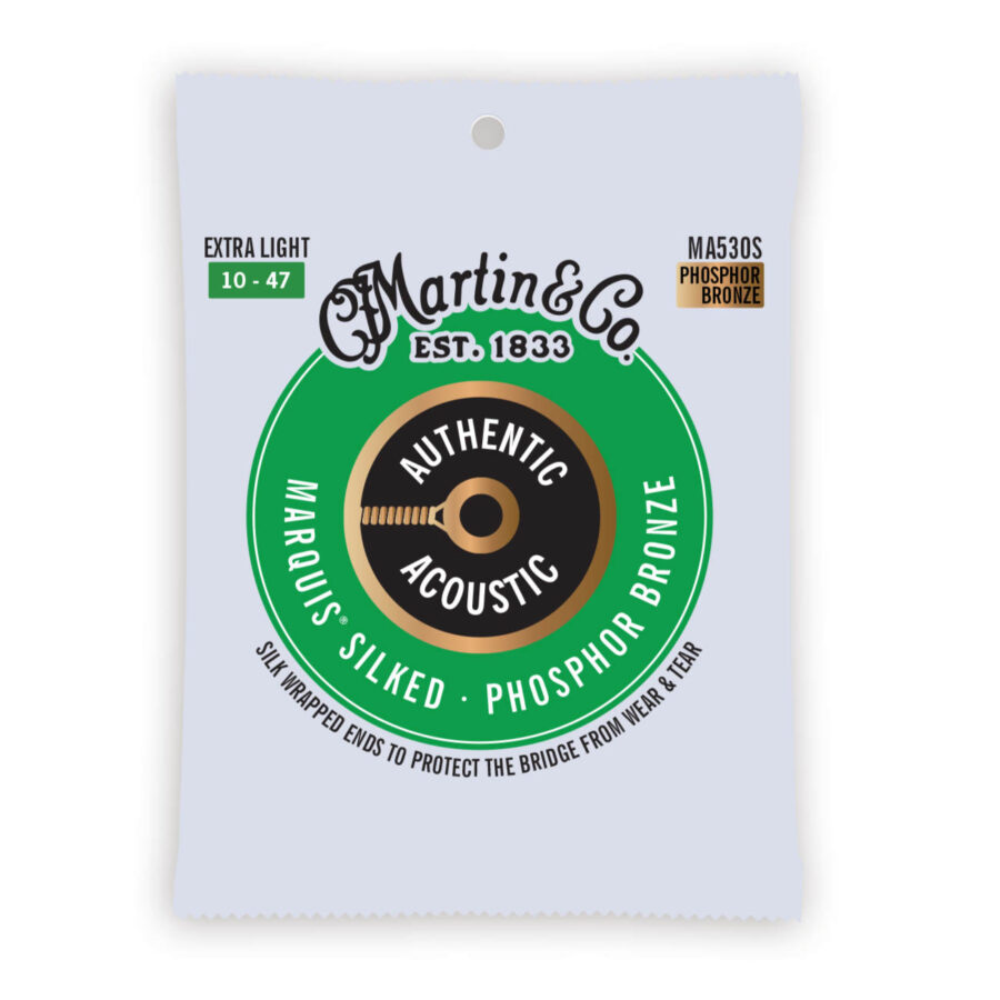 Cuerdas Martin Marquis Silked 92/8 Bronce Fósforo 41Y18MA530S para guitarra acústica