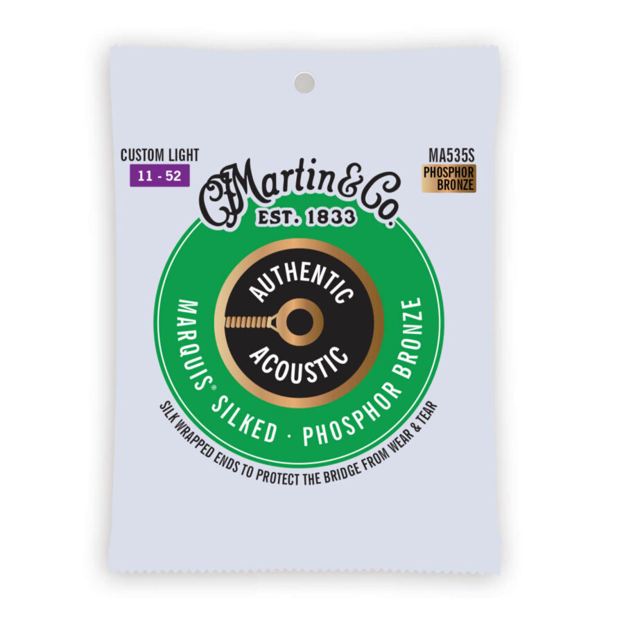 Cuerdas Martin Marquis Silked 92/8 Bronce Fósforo 41Y18MA535S para guitarra acústica