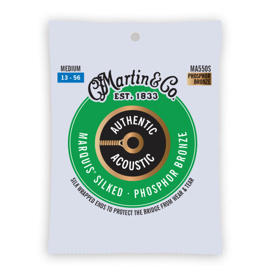 Cuerdas Martin Marquis Silked 92/8 Bronce Fósforo 41Y18MA550S para guitarra acústica