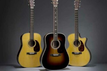 3 guitarras de las Series Estándar, instrumentos que han sido la referencia en la construcción y el sonido de las guitarras acústicas